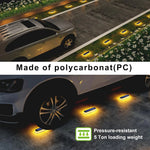 lumière solaire extérieure ip68 bleu noir blanche hexagonale adhésive minimaliste led étanche automatique patio