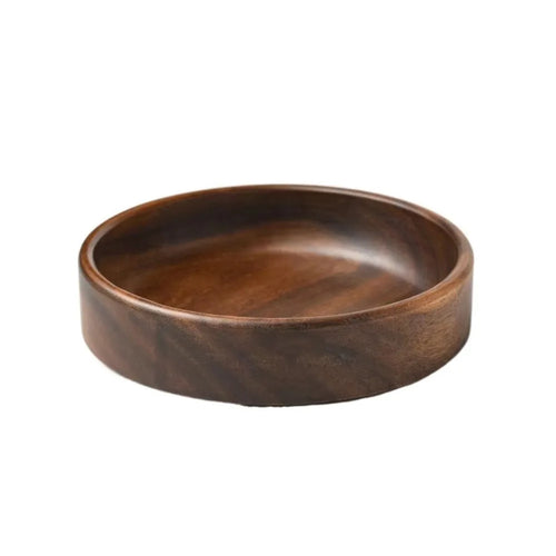 bol marron foncé bois grain naturel rustique service collation cuisine