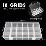 boîtes rangement transparentes modulaires grilles détachables organisation pratique bijoux outils écologiques plastique pp respectueux