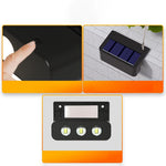 lumière solaire led noire ip65 adhésive murale led panneau solaire interrupteur tactile contemporaineextérieur
