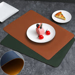 tapis table rectangulaire simili cuir moderne imperméable salle manger élégante