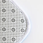 tapis rond personnalisable noir antidérapant imperméable intérieur extérieur 100cm 120cm