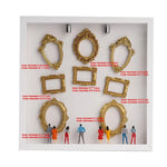 cadres photo miniatures or figurines baroques décoration led boîtes ornements dorés vintage figurines hommes
