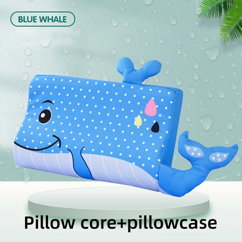 oreiller bébé dessin animé mousse mémoire forme quatre saisons orange bleu rose