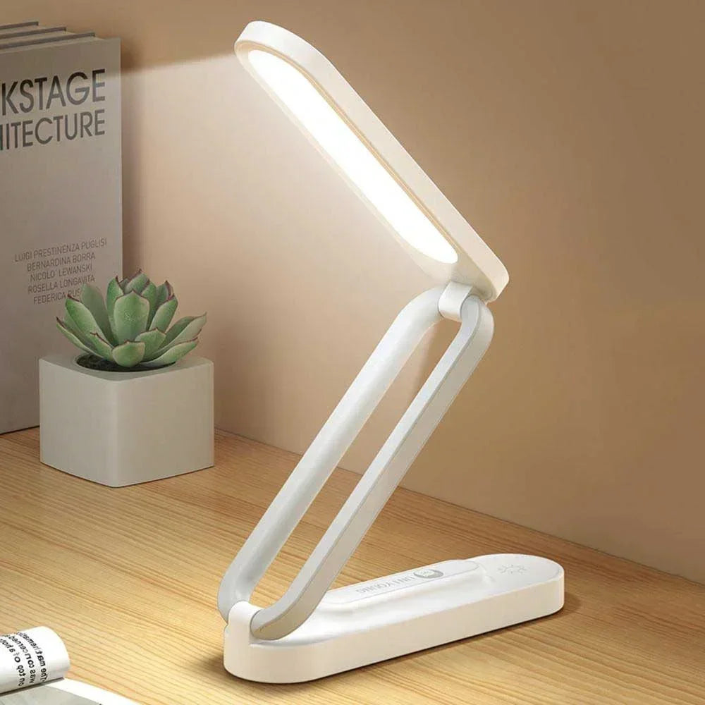 lampe pliable rechargeable blanc rose variateur tactile portable moderne minimaliste