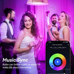 ampoule led intelligente e27 blanc multicolore wifi bluetooth decoration maison moderne
