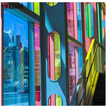 films verre autocollants bleu ciel sans motif moderne adhésif isolation thermique décoration vitre chambre