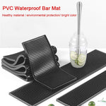 tapis bar antidérapant caoutchouc perforé moderne noir respectueux environnement 30cm 45cm 60cm