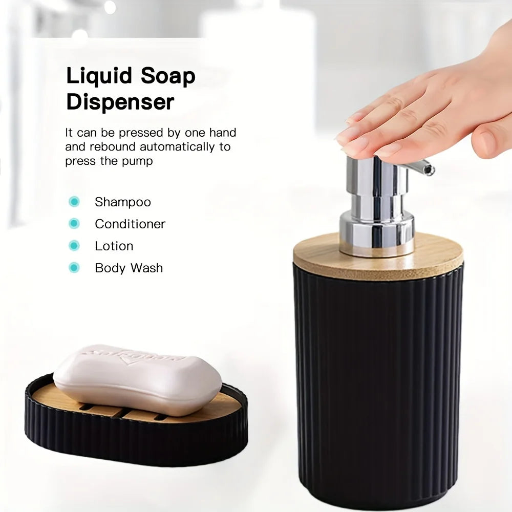 Gobelet et brosse de toilette inclus dans l'ensemble