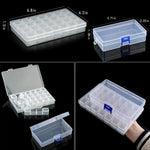 boîte rangement bijoux transparente plastique compartimentée organisateur boucles d'oreille accessoires petits objets