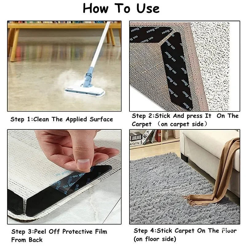 tapis antidérapants moderne pièces adhésifs beiges gris texture douce épais respectueux environnement