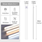 lampe nuit détecteur mouvement blanc rectangle moderne minimaliste rechargeable couleurs clips indicator