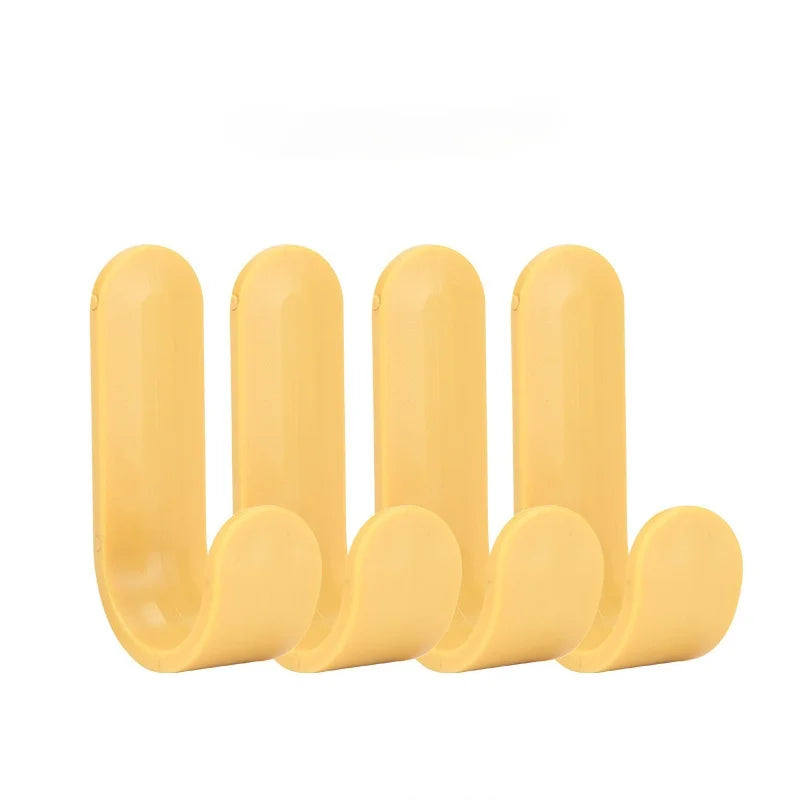 porte clés adhésifs modernes blanc jaune rose bleu vert minimalistes pièces organisateur mural écologique