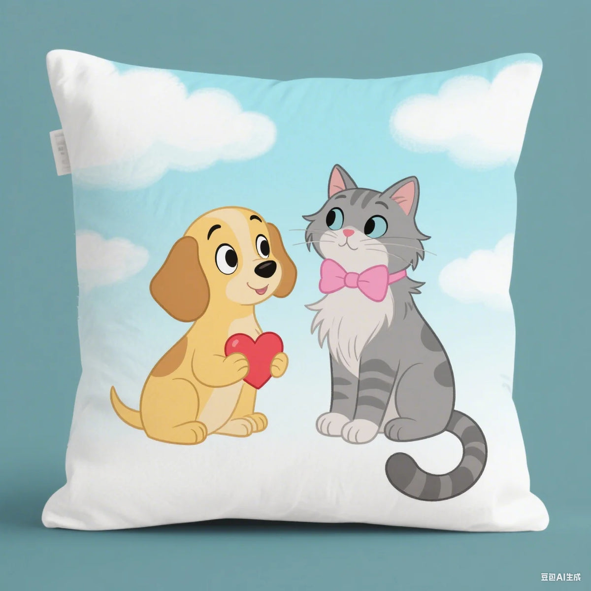 housse coussin personnalisable moderne motif photo blanc polyester lisse opaque lit chambre decoration
