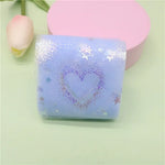 ruban decoratif brillant couleur bleu rouge violet rose jaune vert étoiles tissu polyester 6cm