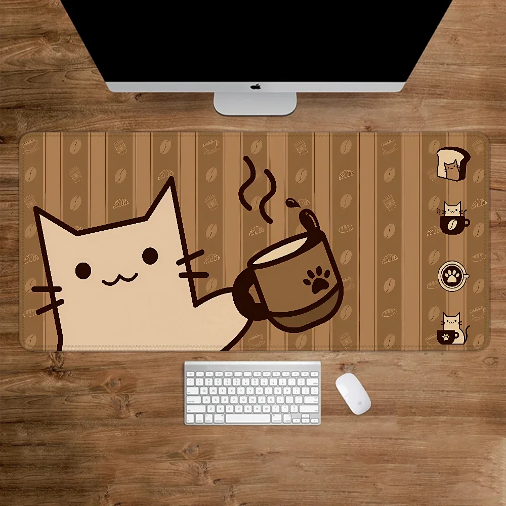 tapis souris chat dessin animé moderne non glissant 900x400mm 3mm opaque