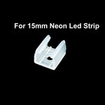 clips transparents led ruban neon 4mm 6mm 6mm 10mm 12mm 15mm abris fixations