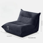 fauteuil inclinable vert olive corduroy moderne coussin d'appoint dimension 89x94x69 cm