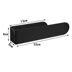 porte serviettes mural noir argenté moderne acier inoxydable serviette rouge grise