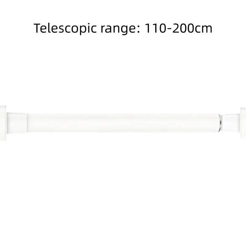 tringle télescopique réglable sans perçage robuste blanc noir moderne salle bain chambre armoire rideau