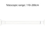 tringle télescopique réglable sans perçage robuste blanc noir moderne salle bain chambre armoire rideau