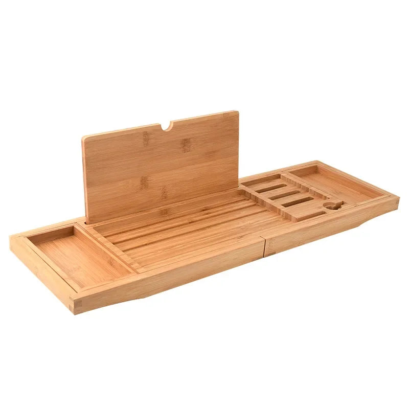plateau bain bois naturel moderne gobelet anti dérapant salle bain trousse toilette support plateau