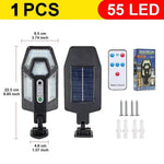 lampe murale solaire led rechargeable détection mouvement moderne noir blanc ip65 abs