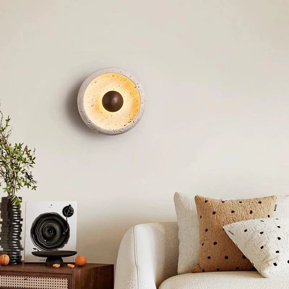 lampe murale moderne appliques murales led gris clair brun foncé texture marbrée éclairage quotidien