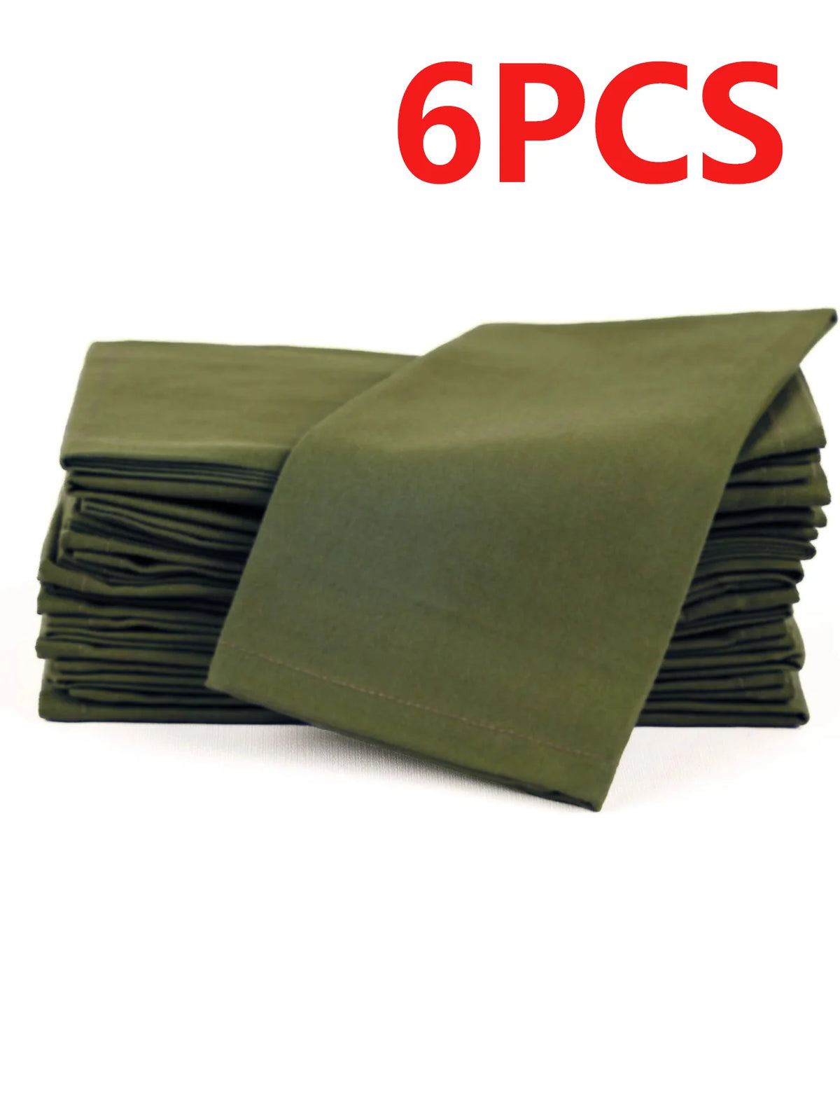 serviettes polyestères classiques uni vert olive marron violet bleu marine 40x40cm réutilisables maison restaurant