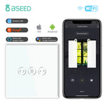 interrupteur wifi rideaux connecté app smart life tuya alexa google moderne minimaliste bluetooth