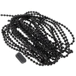 chaîne noires store enrouleur classique réglable 10m matériel plastique pince chaîne