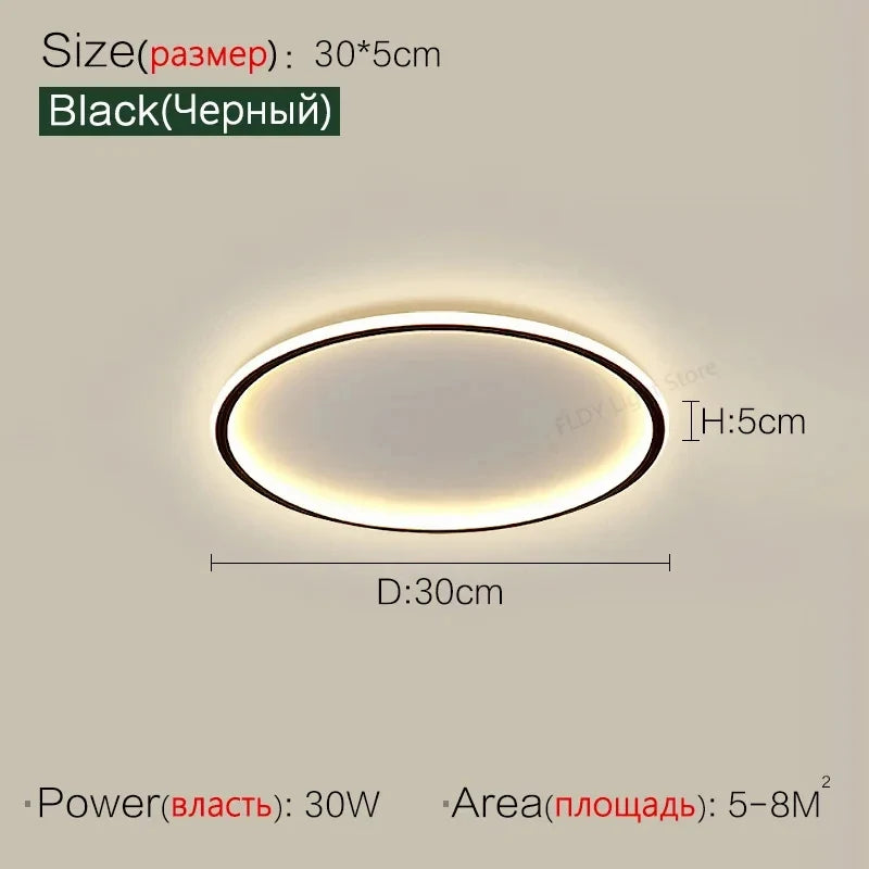 plafonnier led blanc minimaliste ultrathin télécommande certification ul ccc cqc fcc round 40cm round
