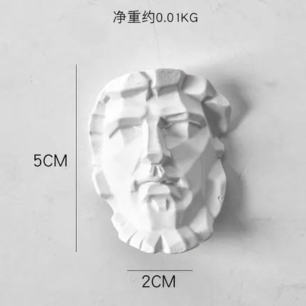 bustes sculptés resine blanc details fins antique figures grecques decor