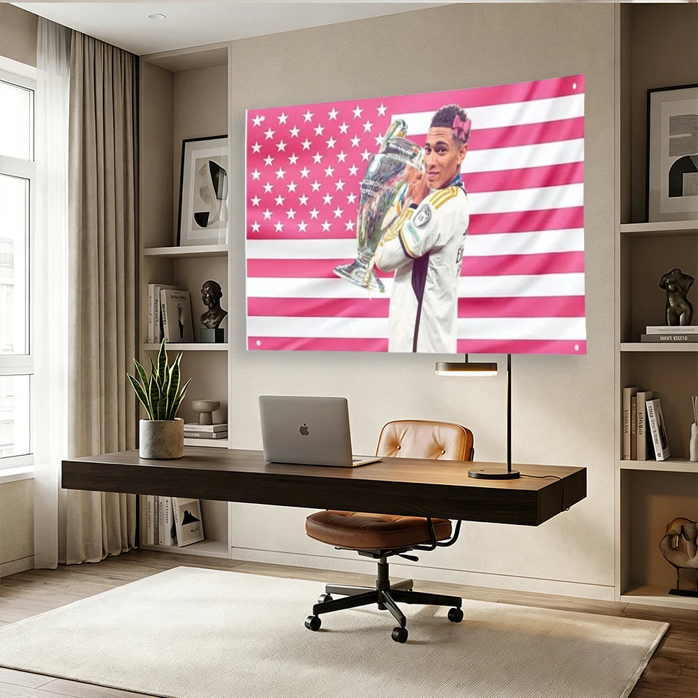 tapisserie moderne rose étoiles blanches graphique polyester lavable machine tailles variées