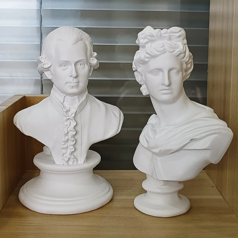Décoration bureau sculpture Beethoven grise