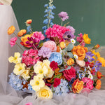 bouquets fleurs artificielles multicolores mariage anniversaire décoration extérieure moderne élégante variété