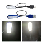 lampe led portable usb rechargeable blanc bleu moderne compact six leds cable