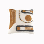 coussins géométriques blanc gris contemporains anti décubitus amovibles 45x45cm 30x50cm