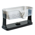 rangement éponges brosses vaisselle ventouse transparent moderne éponge poreuse acier inoxydable multiple usage beigeclair