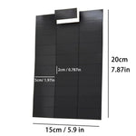 aimants adhésifs noirs rectangulaires modernes opaques réfrigerateur multifonctionnels pack 60 pièces