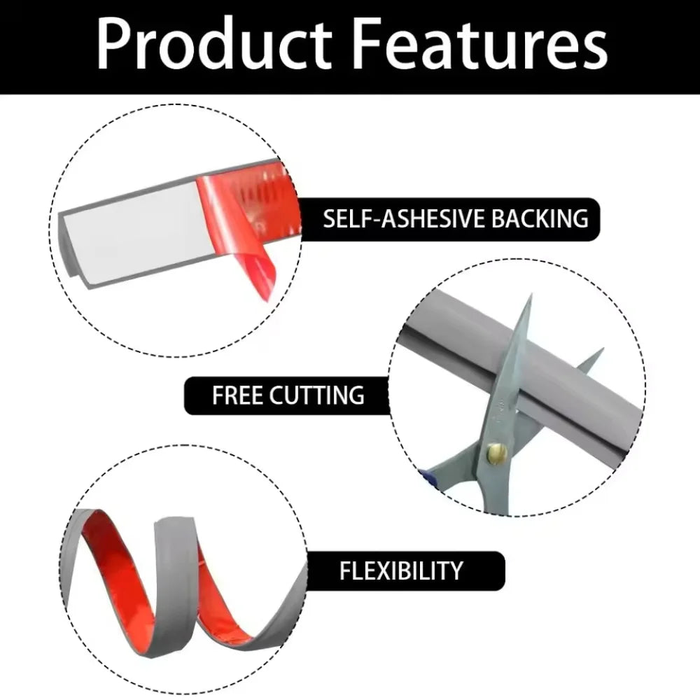 protections d'angle tapis adhésif gris blanc noir moderne minimaliste easy install 3mètres