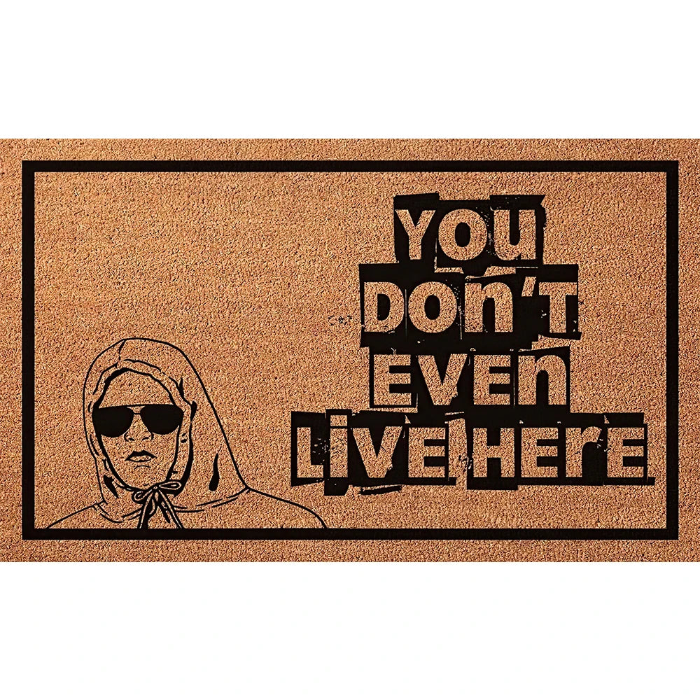 tapis d'entrée marron noir antidérapant résistant antibactéries moderne texture naturelle graphique 60x40cm