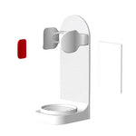 porte brosse dents mural adhésif moderne noir blanc rose minimaliste