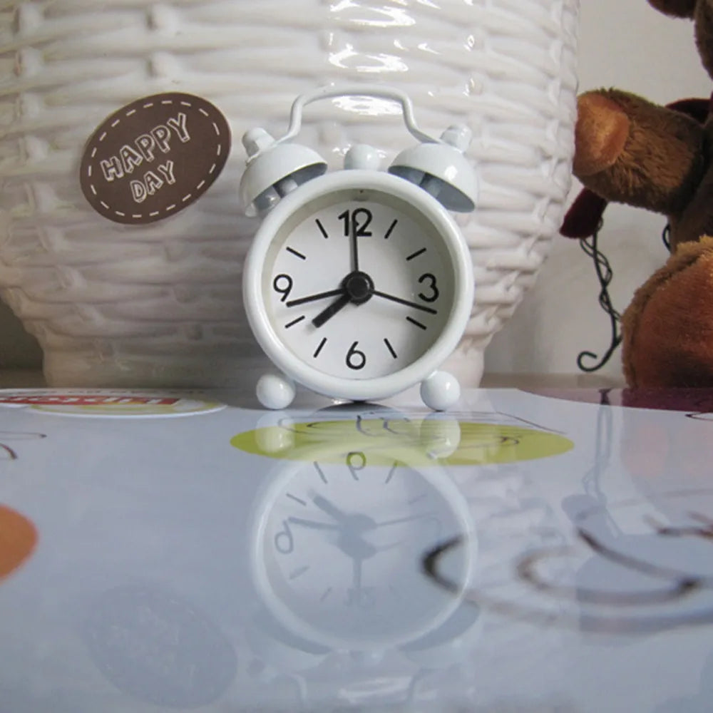 horloge réveil quartz double face led blanc vert bleu horloge classique