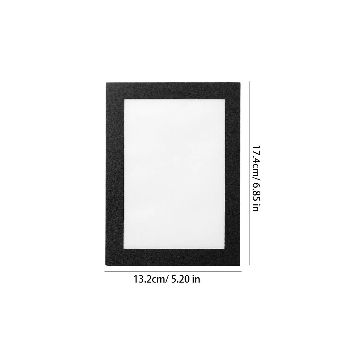 cadre photo magnétique noir moderne adhésif pvc rectangle souple réutilisable affichage décoration murale