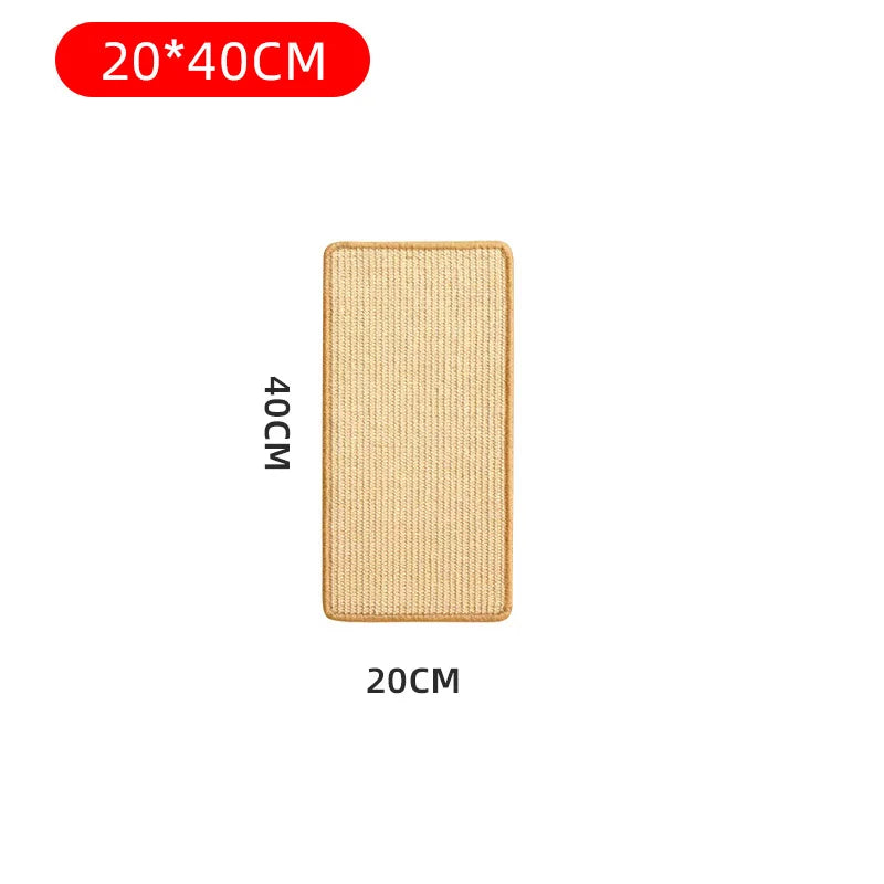 tapis sisal griffoir chat protection murale adhésif texture rugueuse moderne minimaliste 20x40cm 40x60cm 50x90cm