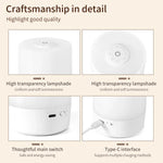 veilleuse led rechargeable tactile intensité variable blanc moderne minimaliste télécommande