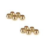 dorées classiques paracord beads 6mm ronde lisses opaques set artisanalextérieur