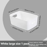 boîtes rangement moderne boîtes bacs plastique opaques couleurs variées beige blanc orange bleu sans