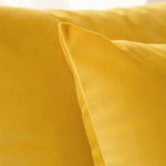 housse coussin velours carré moderne orange jaune 45x45cm machine lavable simple déco chambre canapé